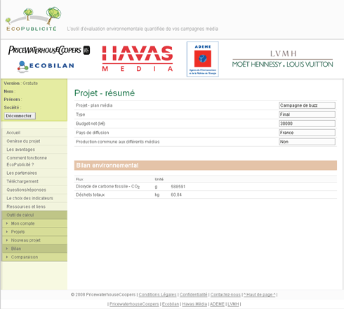 PriceWaterHouse - EcoPublicite