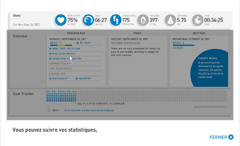 MiCoach - Statistiques